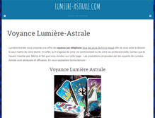 Tablet Screenshot of lumiere-astrale.com